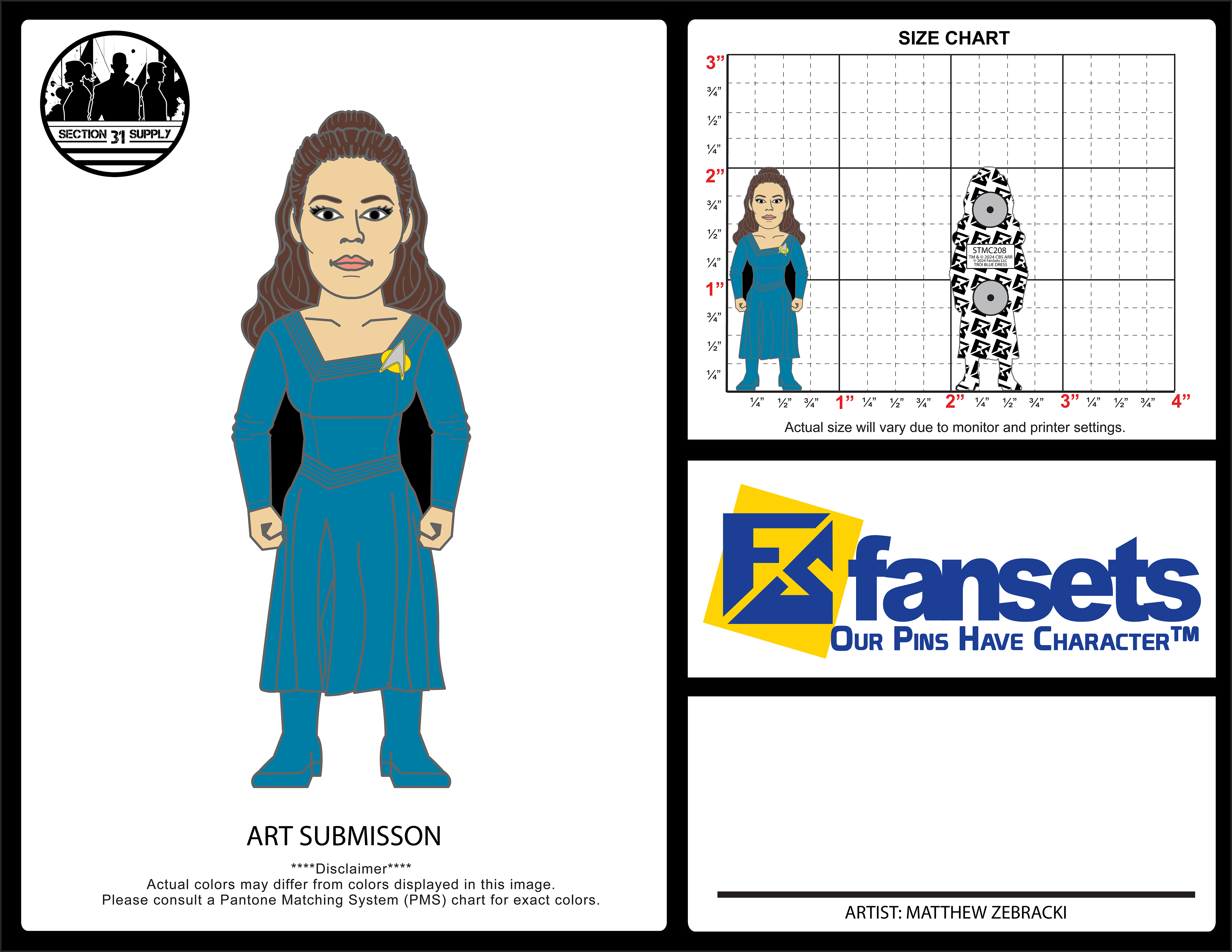 Troi Blue Artist Print